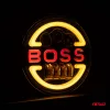 Lampa Suplimentara LED pentru Vehicule Off-Road, ATV, SSV, cu inscriptie "BOSS" si functii: Faza Lunga, Faza Scurta, Semnalizare, Pozitie, tensiune alimentare 9 - 36V, diametru Ø170 mm