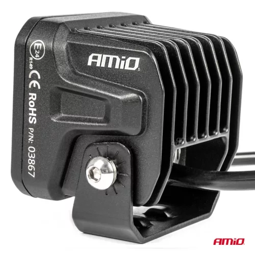 Proiector LED "PRO SERIES" cu doua functii pentru Off-Road, ATV, SSV, putere 18W, 1800lm, culoare 6000K, tensiune 10-30V, dimensiuni 82 x 78 x 76 mm