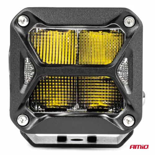 Proiector LED "PRO SERIES" cu doua functii pentru Off-Road, ATV, SSV, putere 58W, 7200lm, culoare 6000K, tensiune 10-30V, dimensiuni 107 x 102 x 86 mm