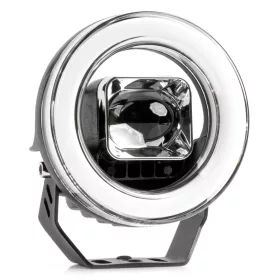   LED projektor s osvetlením Angel Eye, model AWL58, obrysové svetlo, smerové svetlo, diaľkové/stretávacie svetlo, pre terénne vozidlá, štvorkolky, SSV, výkon 45W, 8000lm, napätie 9-36V, rozmery 114,5 x 114,5 x 52 mm