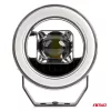 LED projektor s osvetlením Angel Eye, model AWL58, obrysové svetlo, smerové svetlo, diaľkové/stretávacie svetlo, pre terénne vozidlá, štvorkolky, SSV, výkon 45W, 8000lm, napätie 9-36V, rozmery 114,5 x 114,5 x 52 mm