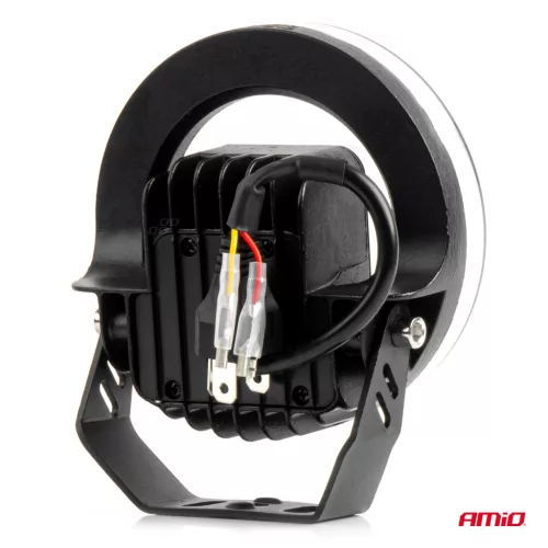 Proiector LED cu Angel Eye model AWL58, pozitie, semnalizare, faza lunga/scurta, pentru Off-Road, ATV, SSV, putere 45W, 8000lm, tensiune 9-36V, dimensiuni 114,5 x 114,5 x 52 mm