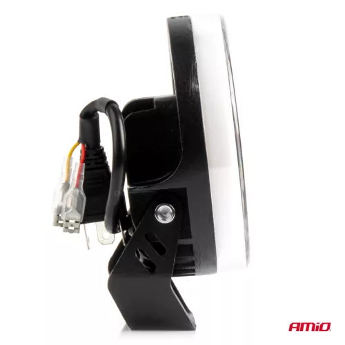 Proiector LED cu Angel Eye model AWL58, pozitie, semnalizare, faza lunga/scurta, pentru Off-Road, ATV, SSV, putere 45W, 8000lm, tensiune 9-36V, dimensiuni 114,5 x 114,5 x 52 mm