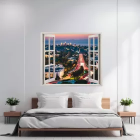   Folie imprimata color pentru decor perete locuinta, dimensiune 125 x 110cm, model: VIEW TO HAVEN 17