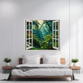   Folie imprimata color pentru decor perete locuinta, dimensiune 125 x 110cm, model: VIEW TO HAVEN 21