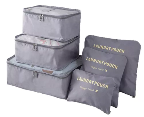 Organizator de calatorie, 6 elemente (3 plicuri independente si 3 organizatoare)