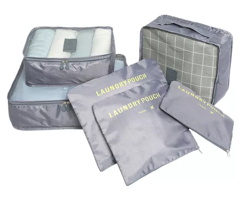 Organizator de calatorie, 6 elemente (3 plicuri independente si 3 organizatoare)