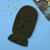 Univerzálna lyžiarska maska ​​s 3 anatomickými otvormi, zelená - khaki