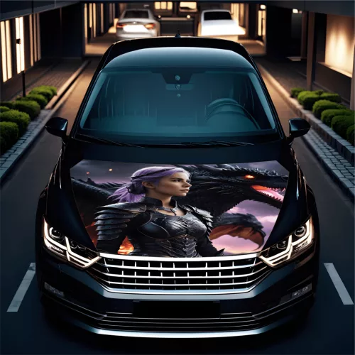 Folie Capota Auto "Hood Art" rezistenta la exterior, marime S (150 x 110cm) - Cod: AVX-CAPOTA-002S