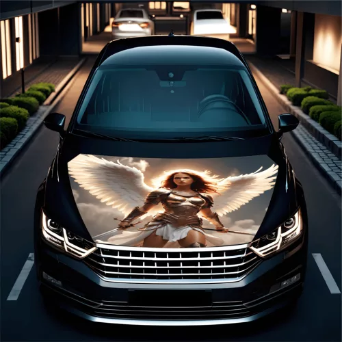 Strešná fólia na auto „Hood Art“, na vonkajšie použitie, veľkosť L (180 x 130 cm) - Kód: AVX-CAPOTA-003L