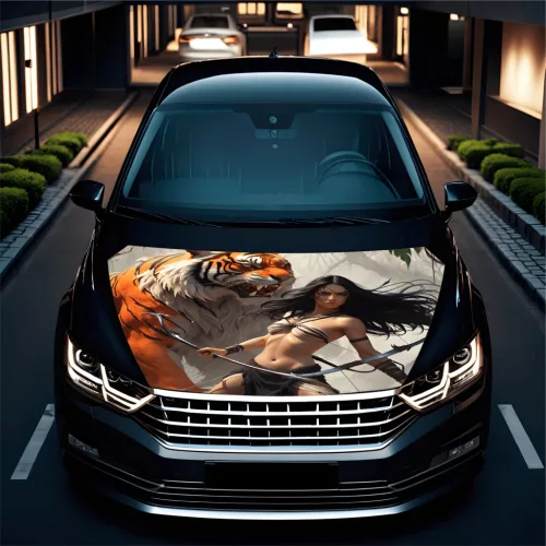 Strešná fólia na auto „Hood Art“, na vonkajšie použitie, veľkosť L (180 x 130 cm) - Kód: AVX-CAPOTA-004L