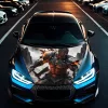 Strešná fólia na auto „Hood Art“, na vonkajšie použitie, veľkosť L (180 x 130 cm) - Kód: AVX-CAPOTA-008L