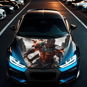   Folie Capota Auto "Hood Art" rezistenta la exterior, marime L (180 x 130cm) - Cod: AVX-CAPOTA-008L