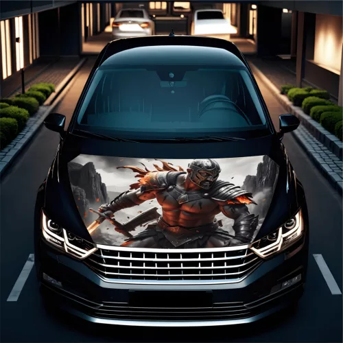 Folie Capota Auto "Hood Art" rezistenta la exterior, marime L (180 x 130cm) - Cod: AVX-CAPOTA-008L