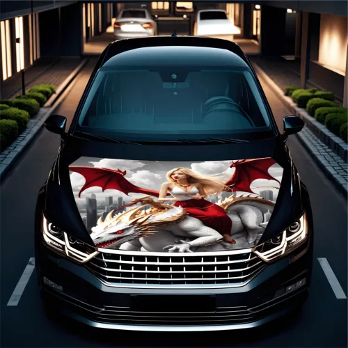 Folie Capota Auto "Hood Art" rezistenta la exterior, marime L (180 x 130cm) - Cod: AVX-CAPOTA-009L