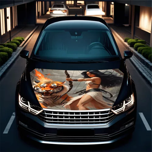 Strešná fólia na auto „Hood Art“, na vonkajšie použitie, veľkosť L (180 x 130 cm) - Kód: AVX-CAPOTA-010L