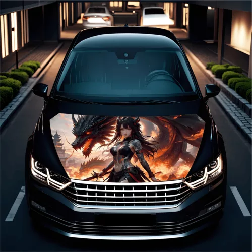 Strešná fólia na auto „Hood Art“, na vonkajšie použitie, veľkosť L (180 x 130 cm) - Kód: AVX-CAPOTA-011L