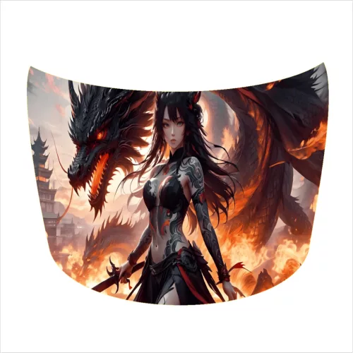 Folie Capota Auto "Hood Art" rezistenta la exterior, marime S (150 x 110cm) - Cod: AVX-CAPOTA-011S