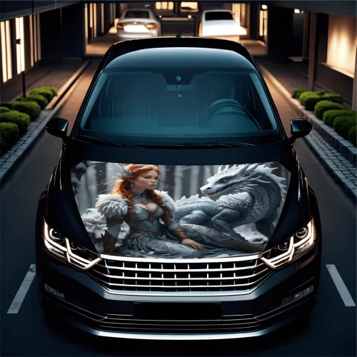 Folie Capota Auto "Hood Art" rezistenta la exterior, marime M (165 x 120cm) - Cod: AVX-CAPOTA-014M