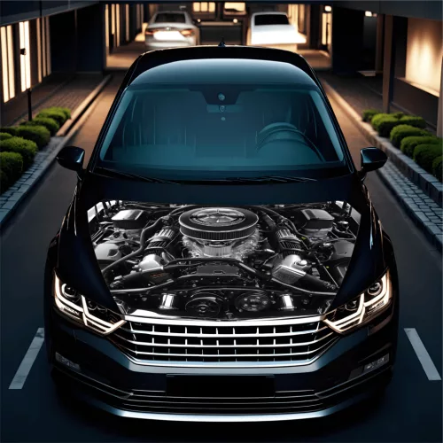 Folie Capota Auto "Hood Art" rezistenta la exterior, marime L (180 x 130cm) - Cod: AVX-CAPOTA-017L