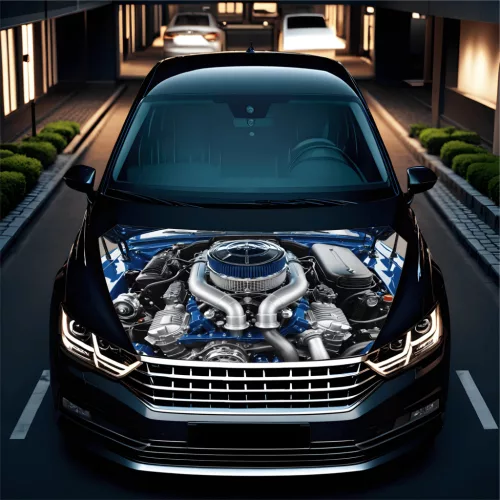 Folie Capota Auto "Hood Art" rezistenta la exterior, marime L (180 x 130cm) - Cod: AVX-CAPOTA-019L