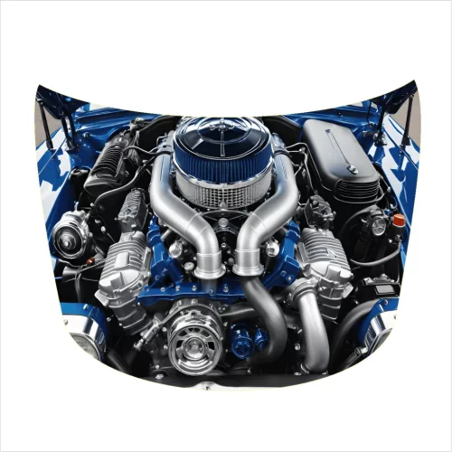 Folie Capota Auto "Hood Art" rezistenta la exterior, marime S (150 x 110cm) - Cod: AVX-CAPOTA-019S