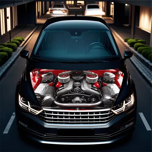 Folie Capota Auto "Hood Art" rezistenta la exterior, marime L (180 x 130cm) - Cod: AVX-CAPOTA-020L