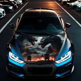   Folie Capota Auto "Hood Art" rezistenta la exterior, marime M (165 x 120cm) - Cod: AVX-CAPOTA-022M