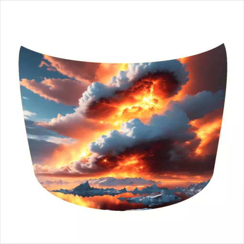 Folie Capota Auto "Hood Art" rezistenta la exterior, marime L (180 x 130cm) - Cod: AVX-CAPOTA-024L