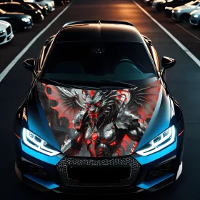   Folie Capota Auto "Hood Art" rezistenta la exterior, marime L (180 x 130cm) - Cod: AVX-CAPOTA-025L