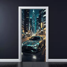   Folie imprimata color pentru decor Usa, dimensiune 200 x 90cm, model: AVX-DR09