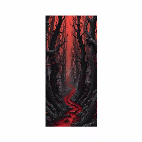 Színes nyomtatott fólia ajtódekorációhoz, méret 200 x 90 cm, modell: AVX-DR12