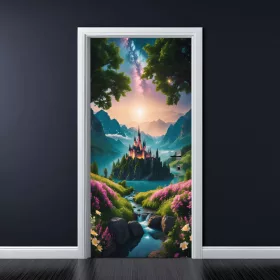   Folie imprimata color pentru decor Usa, dimensiune 200 x 90cm, model: AVX-DR15