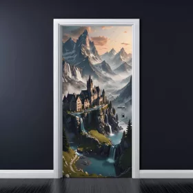   Folie imprimata color pentru decor Usa, dimensiune 200 x 90cm, model: AVX-DR16