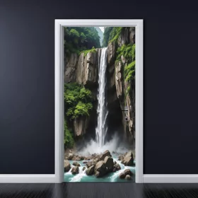   Folie imprimata color pentru decor Usa, dimensiune 200 x 90cm, model: AVX-DR21