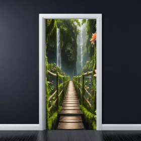   Színes nyomtatott fólia ajtódekorációhoz, méret 200 x 90 cm, modell: AVX-DR24