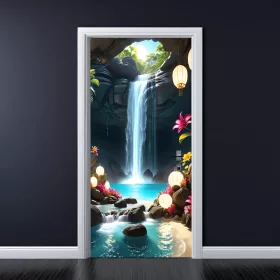   Színes nyomtatott fólia ajtódekorációhoz, méret 200 x 90 cm, modell: AVX-DR31