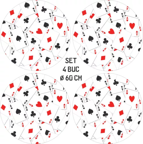 4 db-os kültéri nyomtatott fólia készlet EcoSolventtel, öntapadós, autófelnik díszítésére, átmérő 60 cm, FJT-01 modell