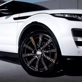   4 db-os kültéri nyomtatott fólia készlet EcoSolventtel, öntapadós, autófelnik díszítésére, átmérő 60 cm, FJT-03 modell