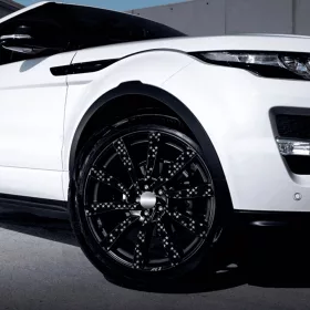   4 db-os kültéri nyomtatott fólia készlet EcoSolventtel, öntapadós, autófelnik díszítésére, átmérő 60 cm, FJT-06 modell