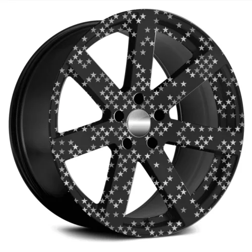 4 db-os kültéri nyomtatott fólia készlet EcoSolventtel, öntapadós, autófelnik díszítésére, átmérő 60 cm, FJT-06 modell