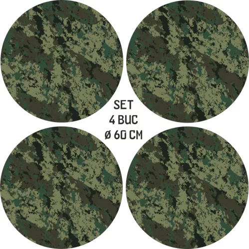 Set 4 Folii Imprimate Outdoor cu EcoSolvent, autoadezive, pentru decorarea jantelor auto, dimetru 60 cm, model FJT-07