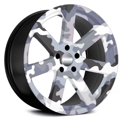 4 db-os kültéri nyomtatott fólia készlet EcoSolventtel, öntapadós, autófelnik díszítésére, átmérő 60 cm, FJT-08 modell