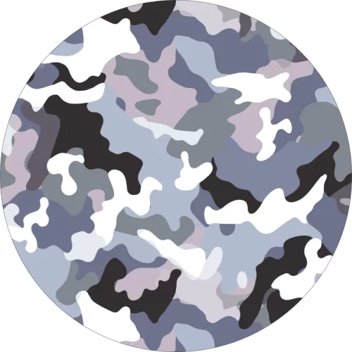 4 db-os kültéri nyomtatott fólia készlet EcoSolventtel, öntapadós, autófelnik díszítésére, átmérő 60 cm, FJT-08 modell