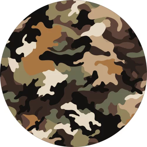 4 db-os kültéri nyomtatott fólia készlet EcoSolventtel, öntapadós, autófelnik díszítésére, átmérő 60 cm, FJT-10 modell