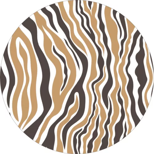 4 db-os kültéri nyomtatott fólia készlet EcoSolventtel, öntapadós, autófelnik díszítésére, átmérő 60 cm, FJT-14 modell