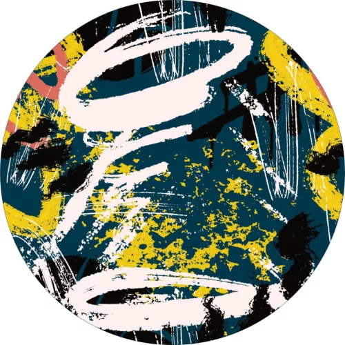 4 db-os kültéri nyomtatott fólia készlet EcoSolventtel, öntapadós, autófelnik díszítésére, átmérő 60 cm, FJT-16 modell