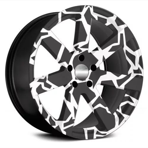 4 db-os kültéri nyomtatott fólia készlet EcoSolventtel, öntapadós, autófelnik díszítésére, átmérő 60 cm, FJT-18 modell