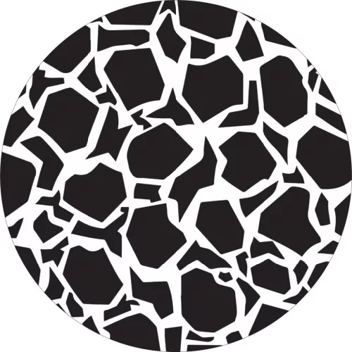 4 db-os kültéri nyomtatott fólia készlet EcoSolventtel, öntapadós, autófelnik díszítésére, átmérő 60 cm, FJT-18 modell