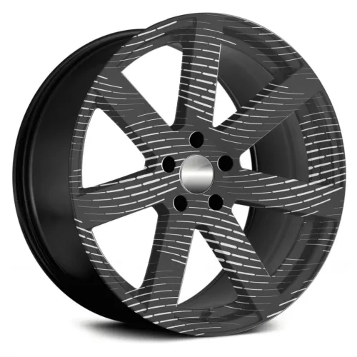 4 db-os kültéri nyomtatott fólia készlet EcoSolventtel, öntapadós, autófelnik díszítésére, átmérő 60 cm, FJT-23 modell